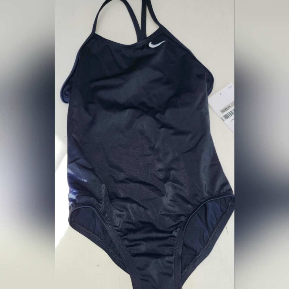 Nike Girls Black Swimsuit One Piece Size XS